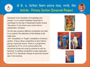 Primary Section Saraswati Pujan